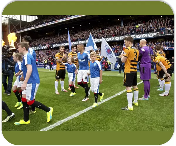 Scottish Cup Champions Alloa Athletic Pay Tribute: Rangers Players Walk Through Guard of Honor at Ibrox Stadium (2003)