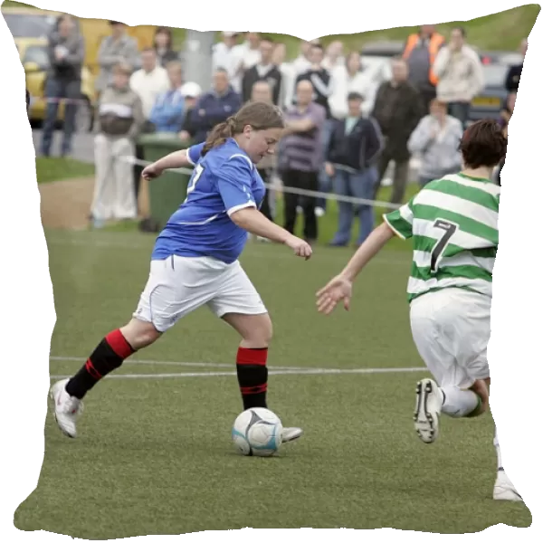 Claire Raye Scores the Second Goal for Rangers Ladies Against Celtic at Lennoxtown (2008)