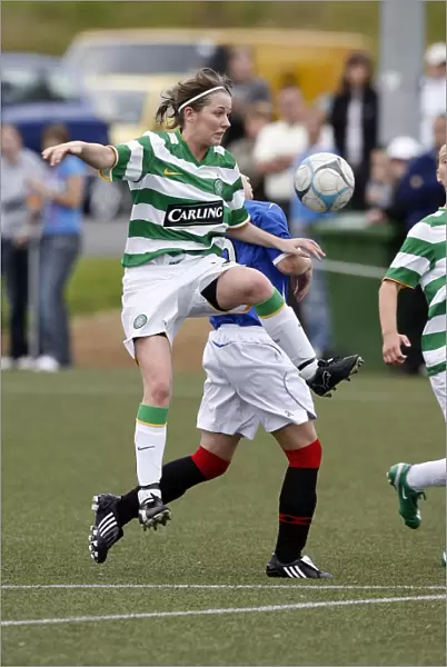 Tense Rivalry: Connolly vs. Gallacher at Lennoxtown - Celtic vs. Rangers Ladies Football Showdown