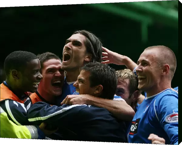 Rangers Glory: Pedro Mendes Euphoric Moment after Scoring the Thrilling Third Goal against Celtic (4-2)