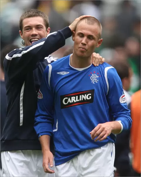 Consolation and Triumph: Jordan McMillan Comforts Kenny Miller after Rangers 4-2 Victory over Celtic