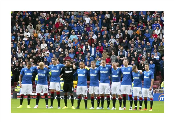 Rangers Football Club - Moment of Silence for Nice Victims at Motherwell's Fir Park (Scottish Cup Winners 2003)