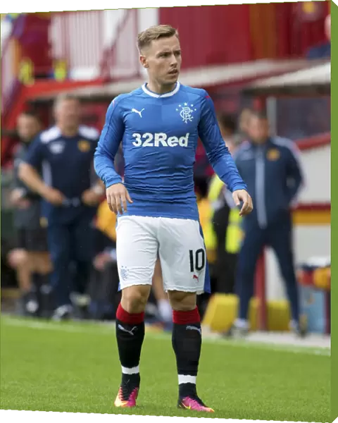 Rangers Barrie McKay in Action: Motherwell vs Rangers - Betfred Cup Clash at Fir Park