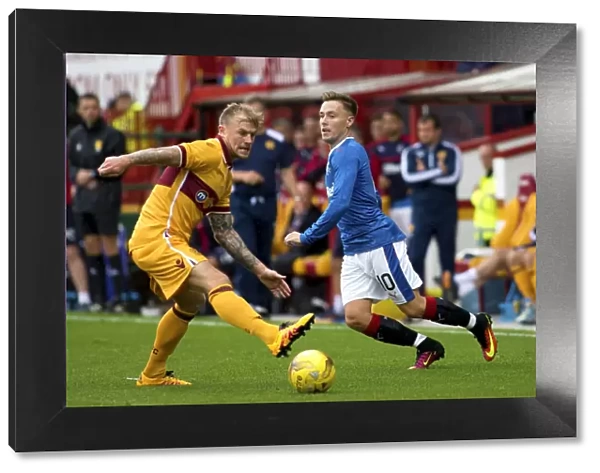 Barrie McKay in Action: Motherwell vs Rangers - Betfred Cup Clash at Fir Park