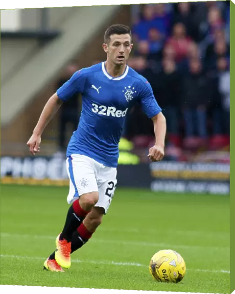 Rangers Jason Holt in Action: Betfred Cup Showdown at Fir Park Against Motherwell
