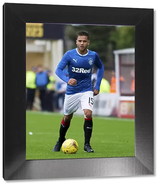 Rangers Harry Forrester in Action: Thrilling Betfred Cup Clash at Motherwell's Fir Park