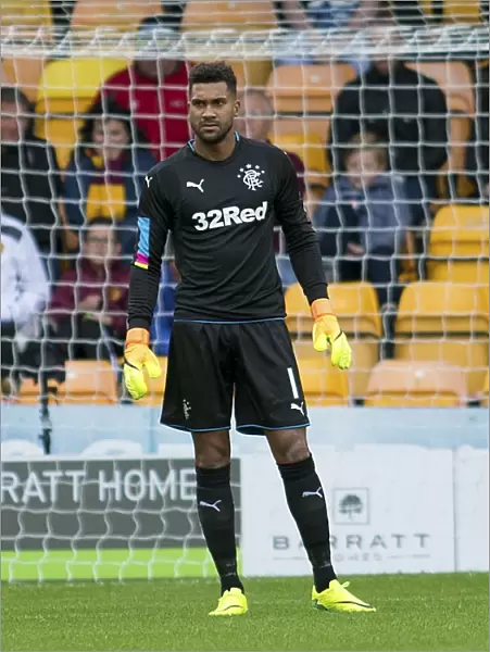 Rangers Wes Foderingham: Guarding the Goal in Betfred Cup Clash at Motherwell