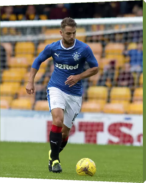 Rangers Kranjcar in Action: Betfred Cup Clash at Fir Park