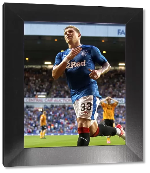 Martyn Waghorn's Glorious Betfred Cup Goal: Celebrating Victory at Ibrox Stadium