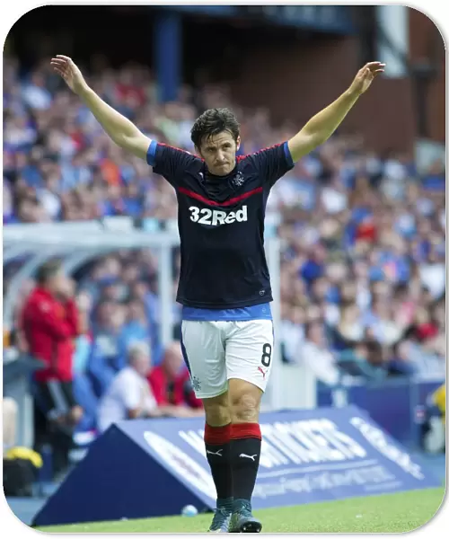 Rangers FC: Joey Barton's Focused Warm-Up Before Betfred Cup Clash at Ibrox Stadium