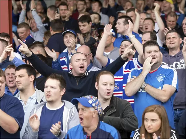 Rangers FC: A Sea of Passion at Ochilview Park During the Betfred Cup Clash Against East Stirlingshire