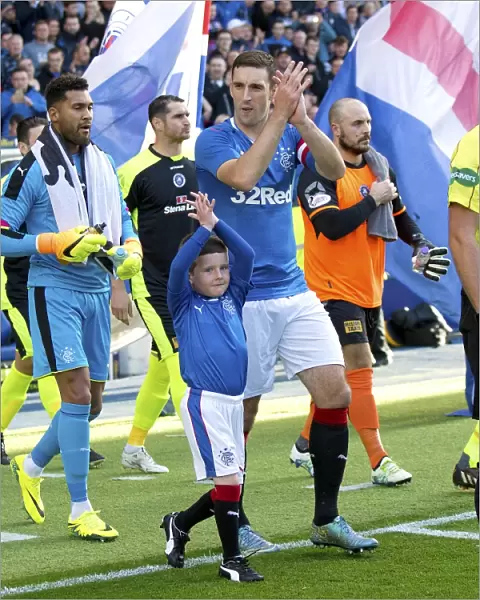Lee Wallace and Rangers Mascots Celebrate Betfred Cup Triumph at Ibrox Stadium