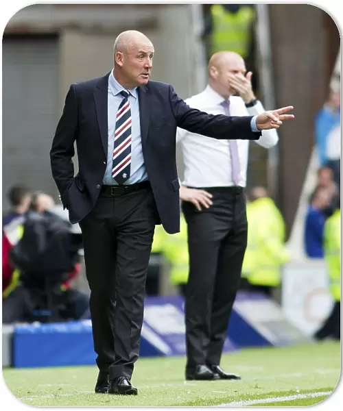 Mark Warburton at Ibrox Stadium: A Friendly Encounter with Burnley - Scottish Cup Champions 2003