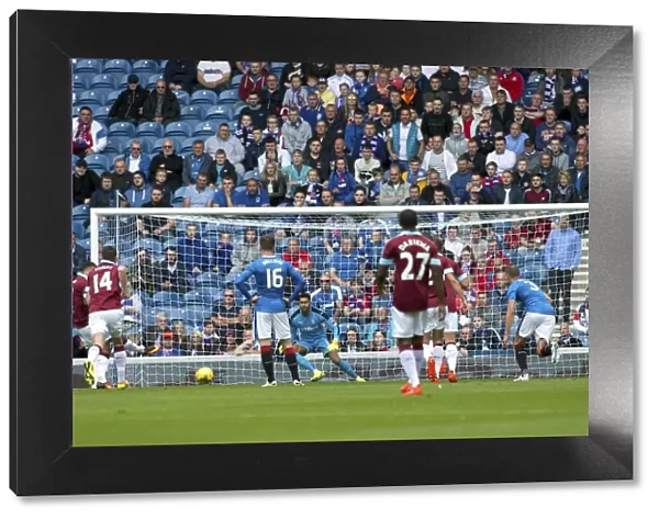 Andre Gray Scores Penalty for Burnley at Ibrox Stadium