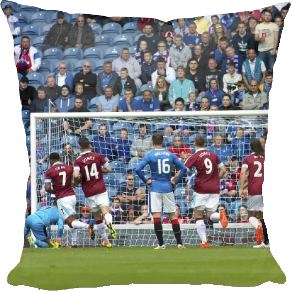 Andre Gray Scores Penalty at Ibrox Stadium: A Goal for Burnley