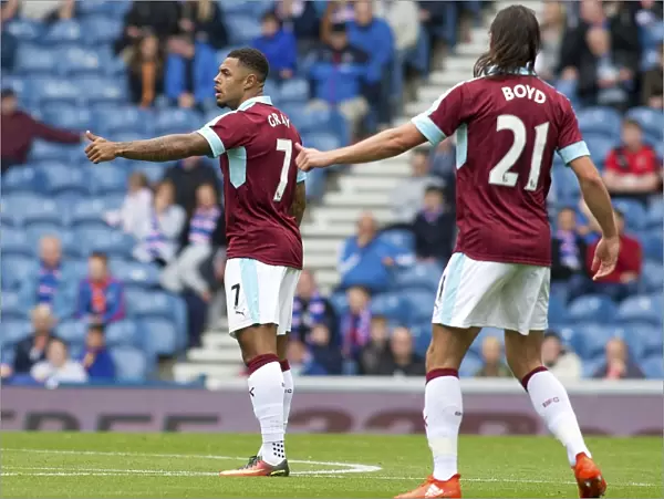 Andre Gray's Thrilling Penalty Goal for Burnley at Ibrox Stadium (Rangers Friendly)