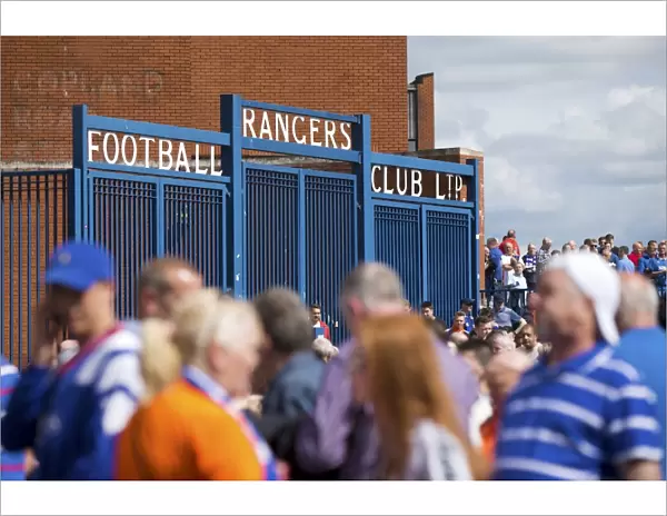 Rangers Fans Gather at Ibrox Stadium for Premiership Clash Against Hamilton Academical