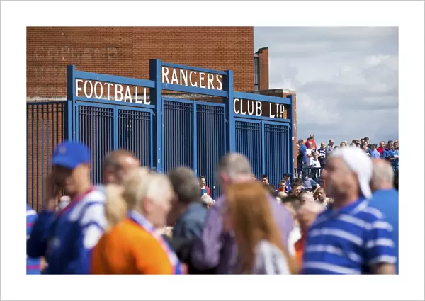 Rangers Fans Gather at Ibrox Stadium for Premiership Clash Against Hamilton Academical