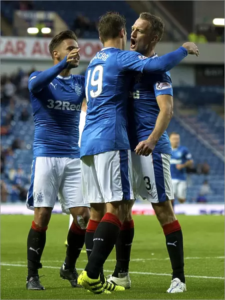 Rangers Clint Hill Doubles the Joy: Celebrating at Ibrox in the Betfred Cup