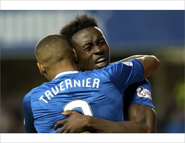 Rangers: Dodoo and Tavernier Celebrate Goal in Betfred Cup Victory at Ibrox Stadium