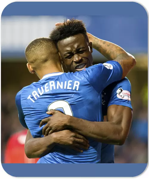 Rangers: Dodoo and Tavernier's Thrilling Goal Celebration in Betfred Cup Victory at Ibrox Stadium