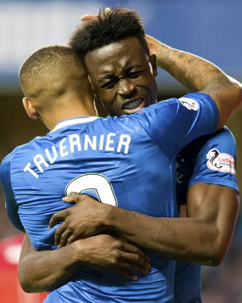 Rangers: Dodoo and Tavernier's Thrilling Goal Celebration in Betfred Cup Victory at Ibrox Stadium