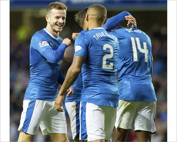 Rangers FC: Halliday and Tavernier Celebrate Betfred Cup Victory at Ibrox Stadium