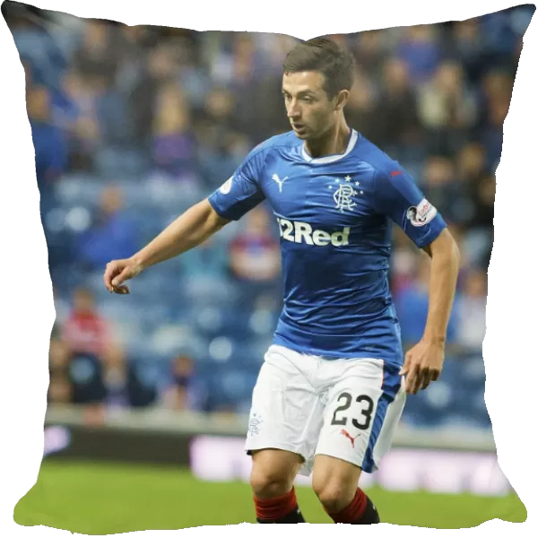 Rangers Jason Holt in Action: Betfred Cup Clash vs. Peterhead at Ibrox Stadium