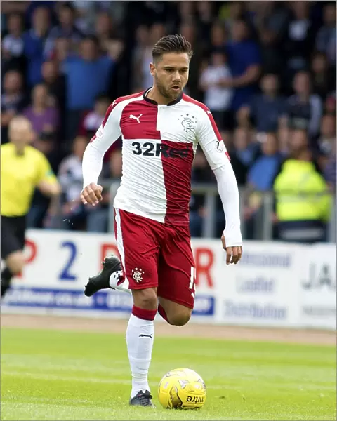 Rangers Harry Forrester in Action at Dens Park: Ladbrokes Premiership Clash vs Dundee