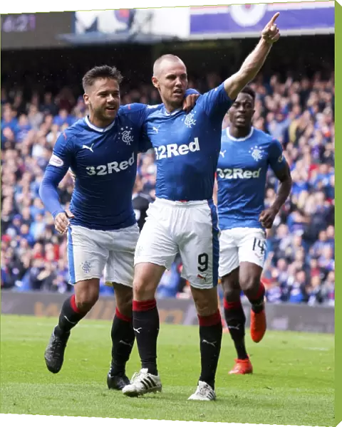 Rangers: Forrester and Miller's Epic Goal Celebration in Rangers vs Motherwell Clash at Ibrox Stadium