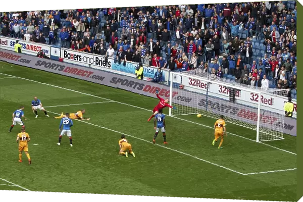 Last-Minute Thriller: Kenny Miller Scores the Winning Goal for Rangers vs Motherwell at Ibrox Stadium