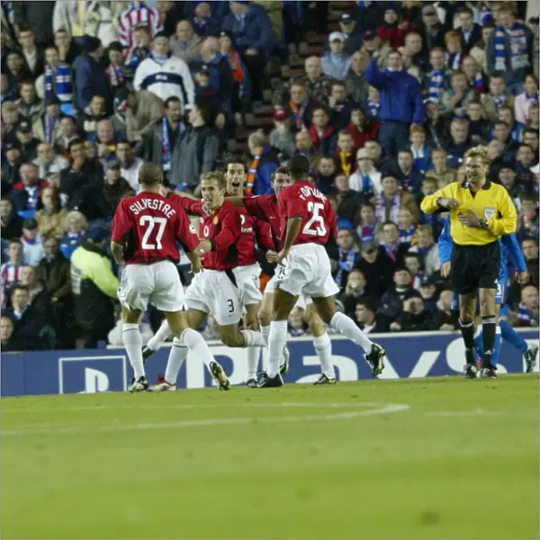 Neville's Triumph: Manchester United's Thrilling 1-0 Victory Over Rangers (22 / 10 / 03)