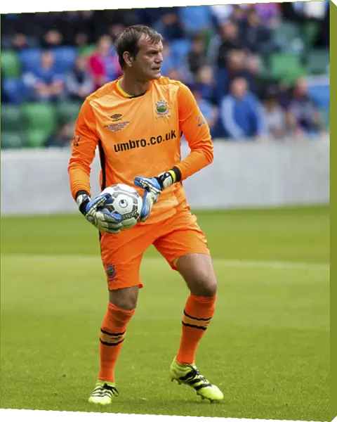Rangers vs. Linfield: Roy Carroll's Action-Packed Performance at Jamie Mulgrew's Testimonial, Windsor Park (Scottish Cup Winners 2003)
