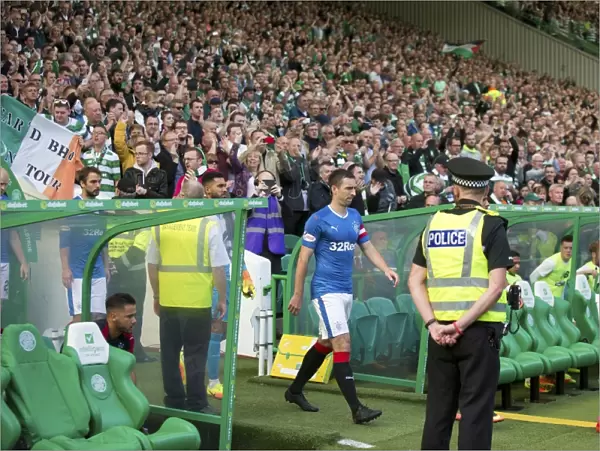 Rangers Football Club: Lee Wallace and Team Emerging from Celtic Park Tunnel - Ladbrokes Premiership Clash