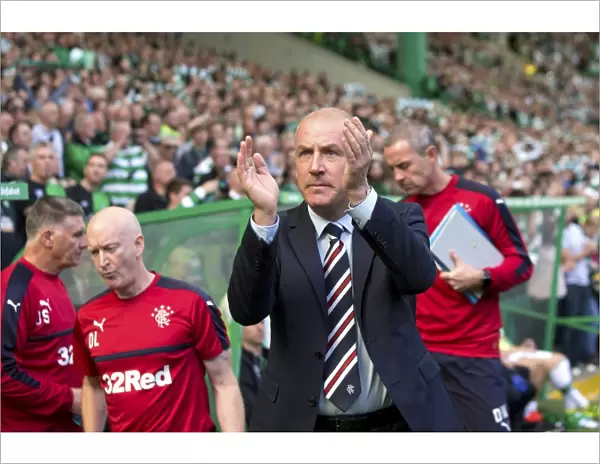 Mark Warburton at Celtic Park: Rangers vs Celtic, Ladbrokes Premiership Clash