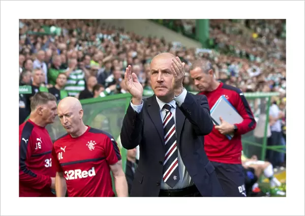 Mark Warburton at Celtic Park: Rangers vs Celtic, Ladbrokes Premiership Clash