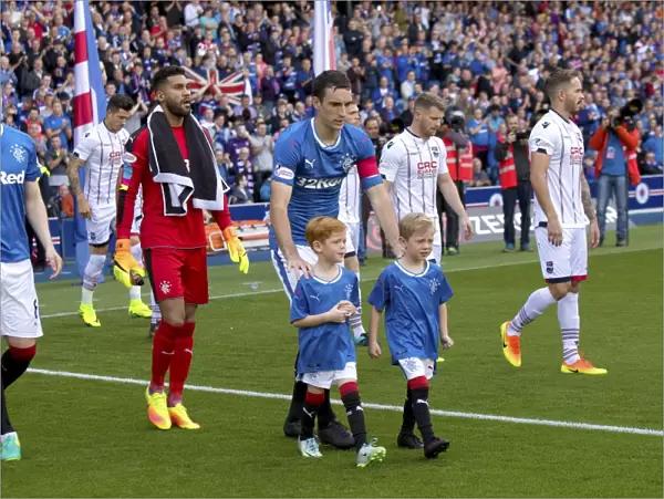 Lee Wallace Kicks Off Rangers Premiership Match at Ibrox Stadium: Scottish Cup Champion Leads the Team Out