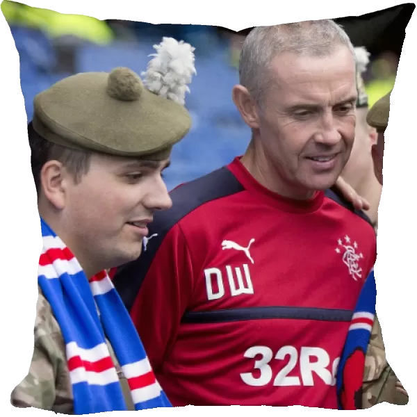 Rangers Assistant Manager David Weir Pays Tribute to Armed Forces Before Rangers vs Ross County