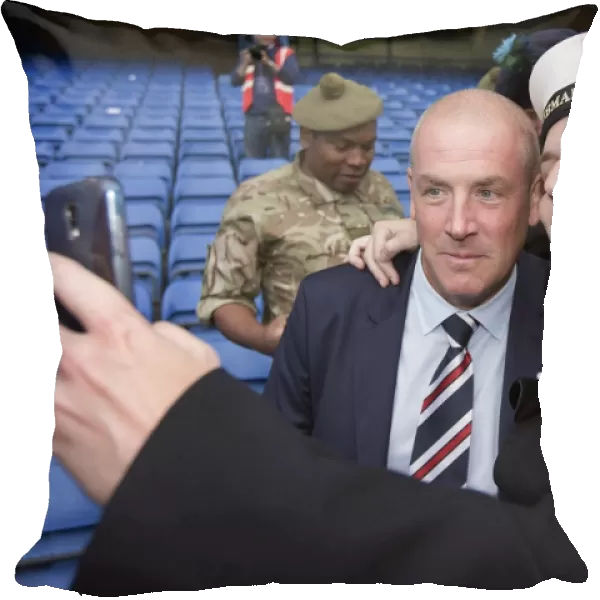 Rangers Manager Mark Warburton Pays Tribute to Armed Forces Before Rangers vs Ross County Match