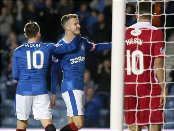 Rangers Andy Halliday Scores the Thrilling Winner in Betfred Cup Quarterfinal vs. Queen of the South at Ibrox Stadium