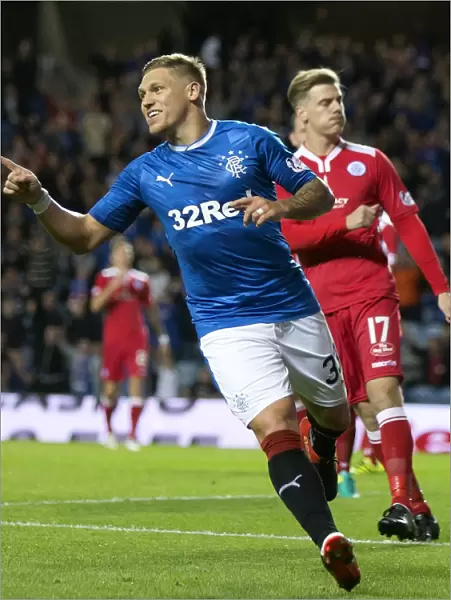 Rangers Martyn Waghorn Scores Double: Euphoria at Ibrox Stadium in Betfred Cup Quarterfinal Victory