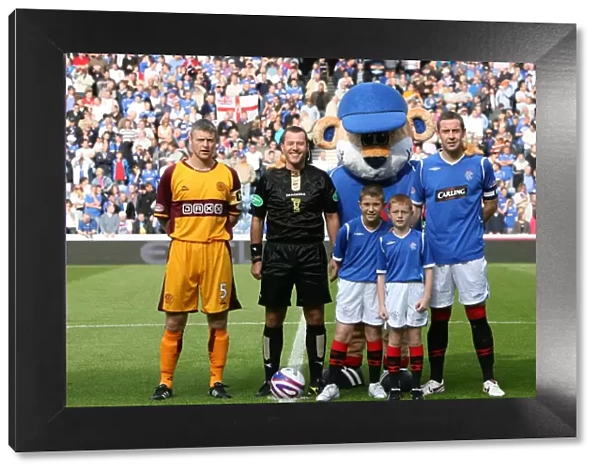 Rangers Mascot Celebrates Thrilling 2-1 Victory over Motherwell at Ibrox