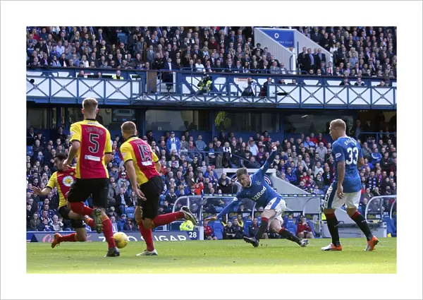 Andy Halliday Scores the Winning Goal: Rangers vs. Partick Thistle, Ladbrokes Premiership, Ibrox Stadium