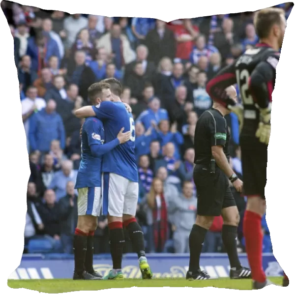 Rangers FC: Andy Halliday and Danny Wilson Celebrate Thrilling Goal at Ibrox Stadium