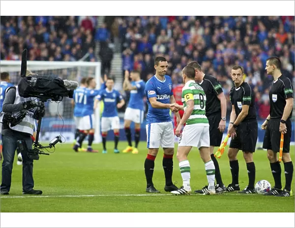 Rangers vs Celtic: A Moment of Sportsmanship - Lee Wallace and Scott Brown's Handshake at the Betfred Cup Semi-Final, Hampden Park