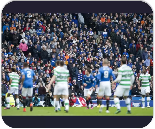 Epic Battle: Rangers vs Celtic - A Sea of Passionate Rangers Fans at the Betfred Cup Semi-Final, Hampden Park
