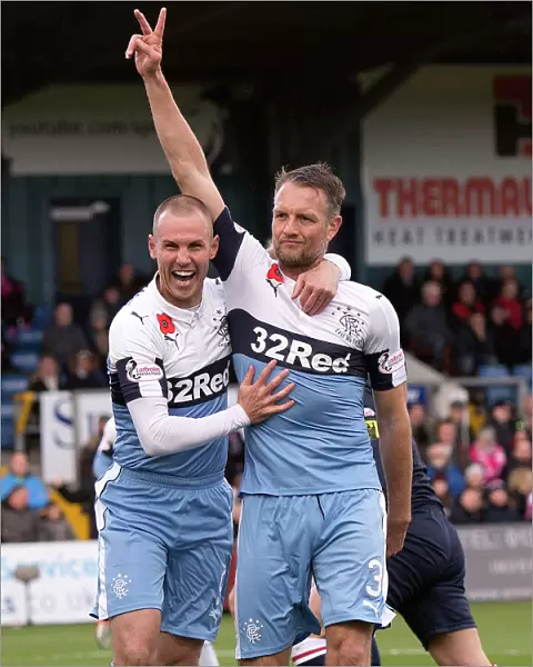 Rangers Hill and Miller: Celebrating Glory in Ross County Showdown (Ladbrokes Premiership)