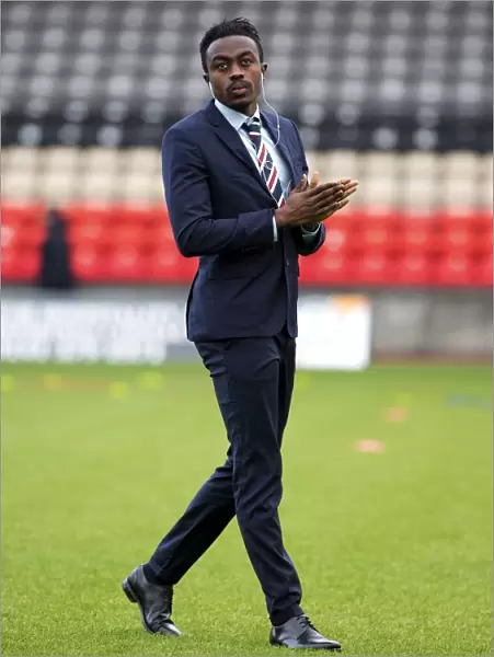 Rangers Joe Dodoo Prepared for Kick-off Against Partick Thistle at Firhill Stadium