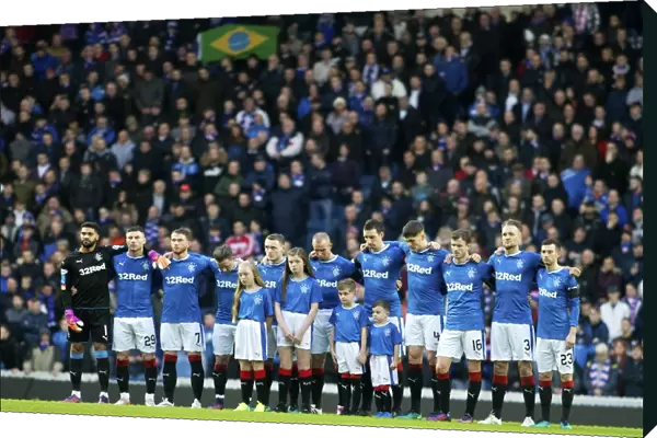 Rangers Football Club Honors Davie Provan: A Minute of Silence at Ibrox Stadium (Ladbrokes Premiership)