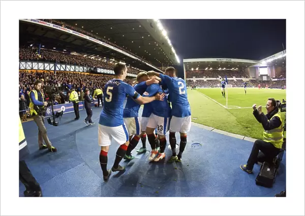 Rangers: Hodson's Thrilling Goal Celebration vs Aberdeen - Ladbrokes Premiership, Ibrox Stadium